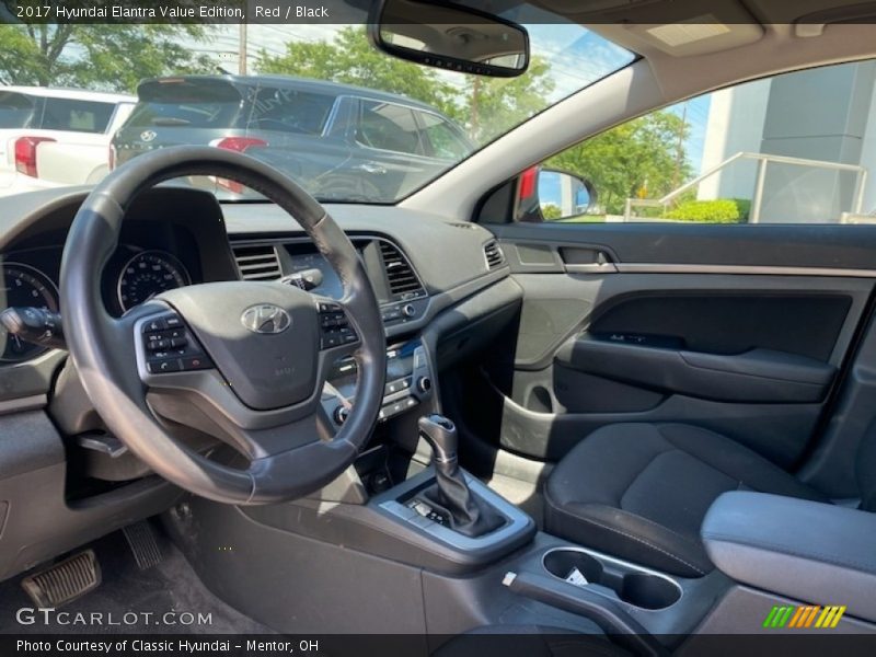 Red / Black 2017 Hyundai Elantra Value Edition