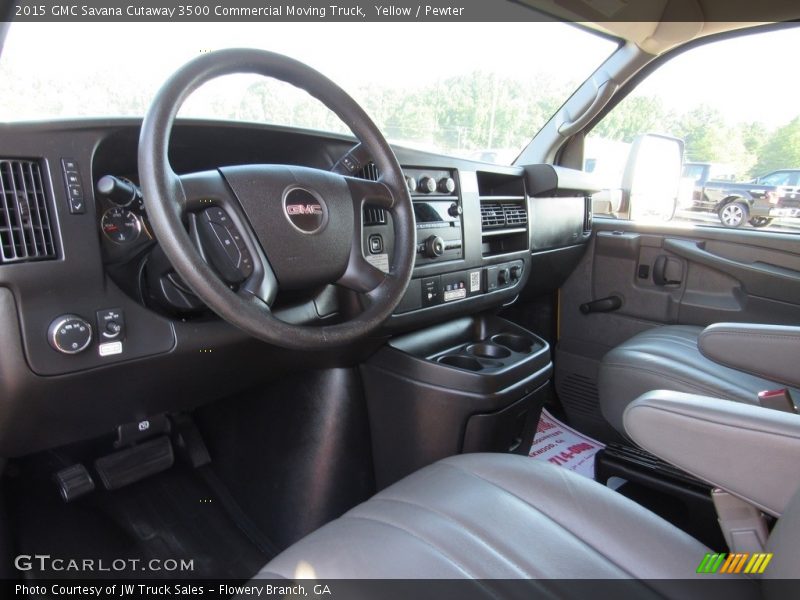 Yellow / Pewter 2015 GMC Savana Cutaway 3500 Commercial Moving Truck
