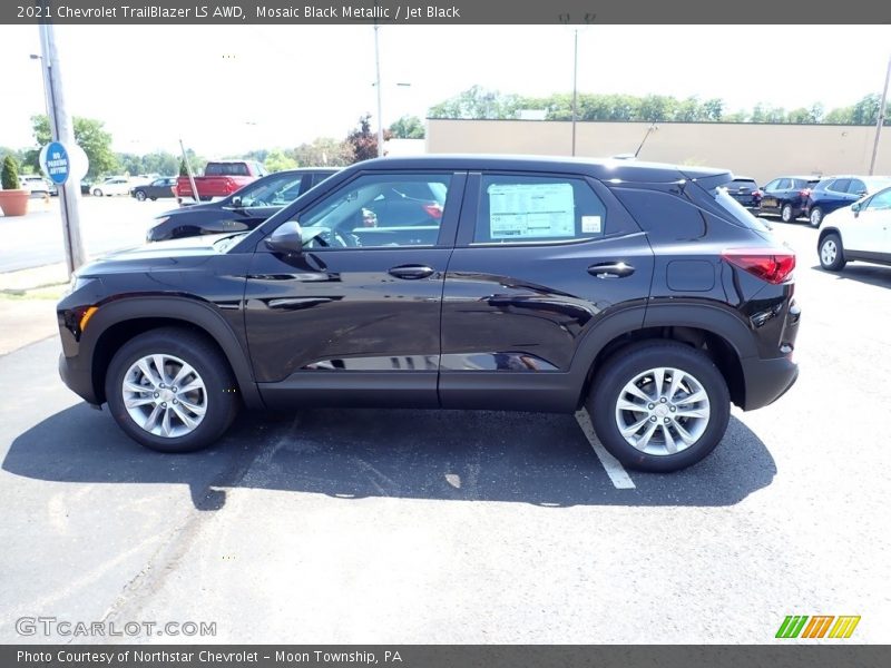 Mosaic Black Metallic / Jet Black 2021 Chevrolet TrailBlazer LS AWD