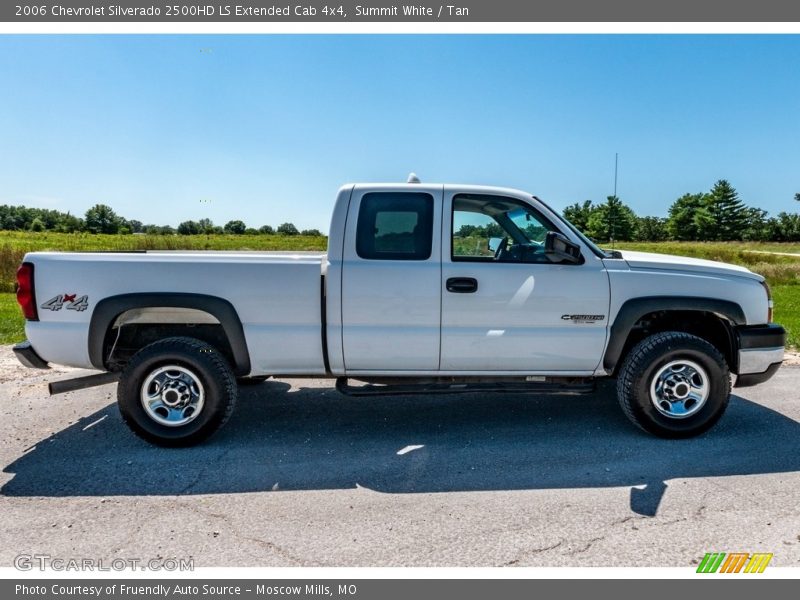 Summit White / Tan 2006 Chevrolet Silverado 2500HD LS Extended Cab 4x4