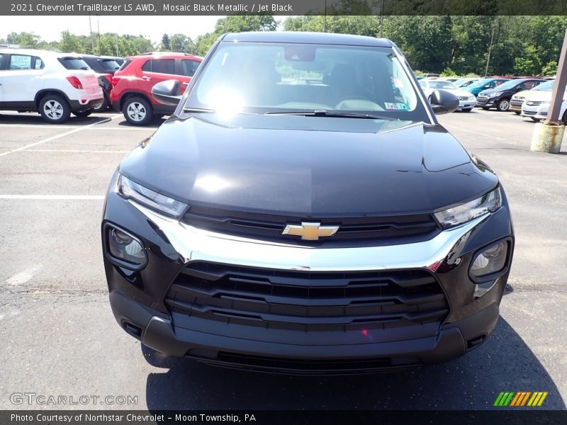 Mosaic Black Metallic / Jet Black 2021 Chevrolet TrailBlazer LS AWD
