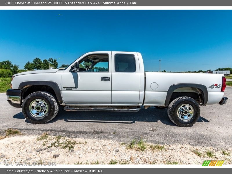 Summit White / Tan 2006 Chevrolet Silverado 2500HD LS Extended Cab 4x4