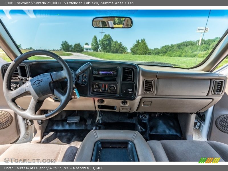 Summit White / Tan 2006 Chevrolet Silverado 2500HD LS Extended Cab 4x4