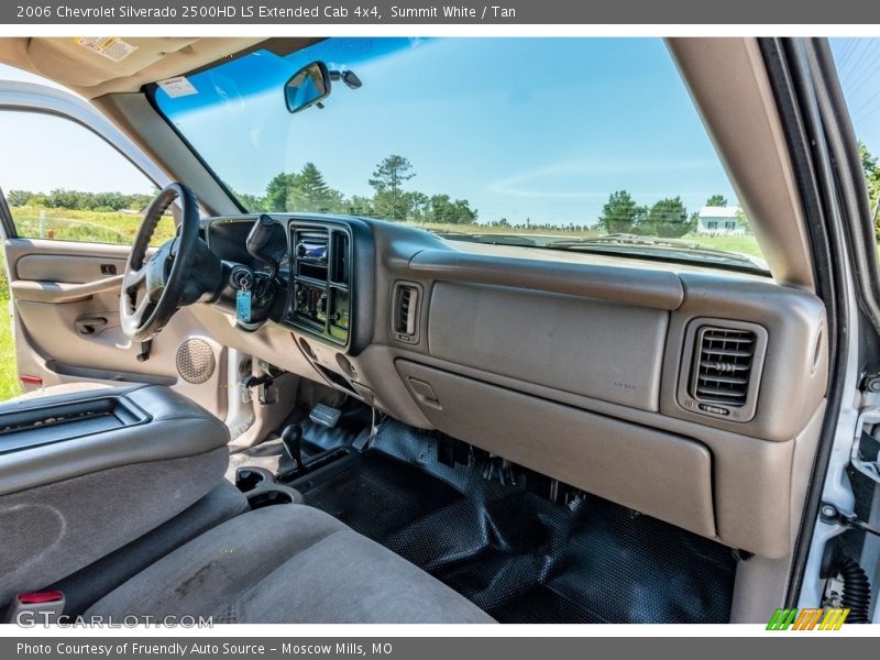 Summit White / Tan 2006 Chevrolet Silverado 2500HD LS Extended Cab 4x4