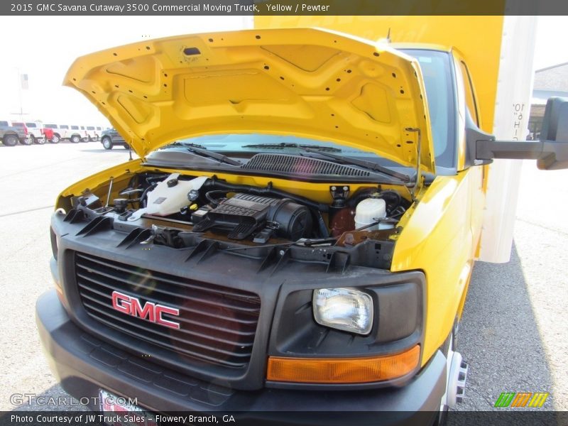 Yellow / Pewter 2015 GMC Savana Cutaway 3500 Commercial Moving Truck