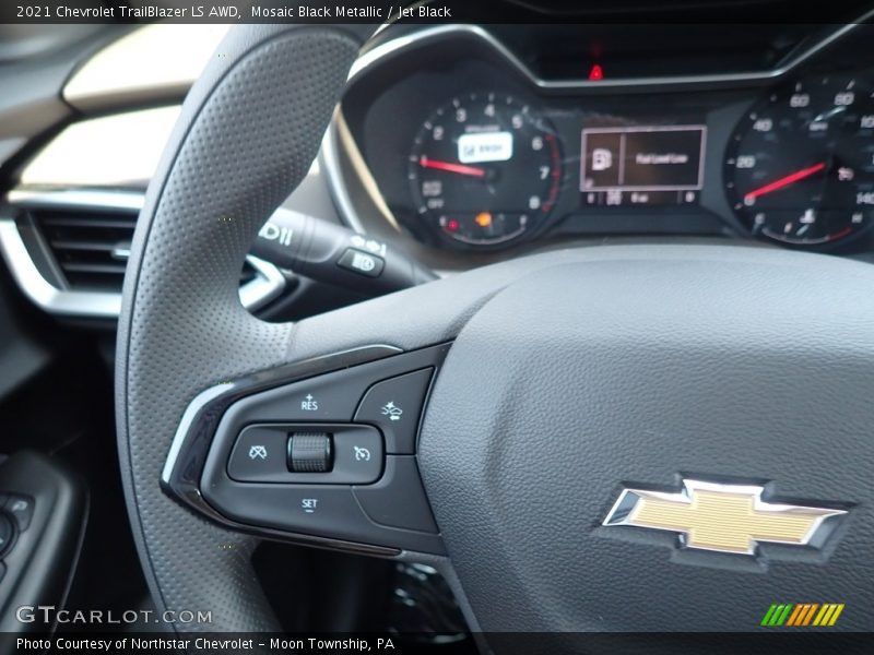 Mosaic Black Metallic / Jet Black 2021 Chevrolet TrailBlazer LS AWD
