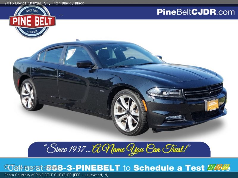 Pitch Black / Black 2016 Dodge Charger R/T