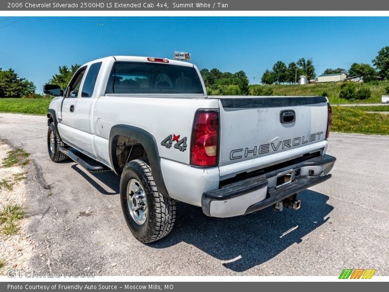 Summit White / Tan 2006 Chevrolet Silverado 2500HD LS Extended Cab 4x4