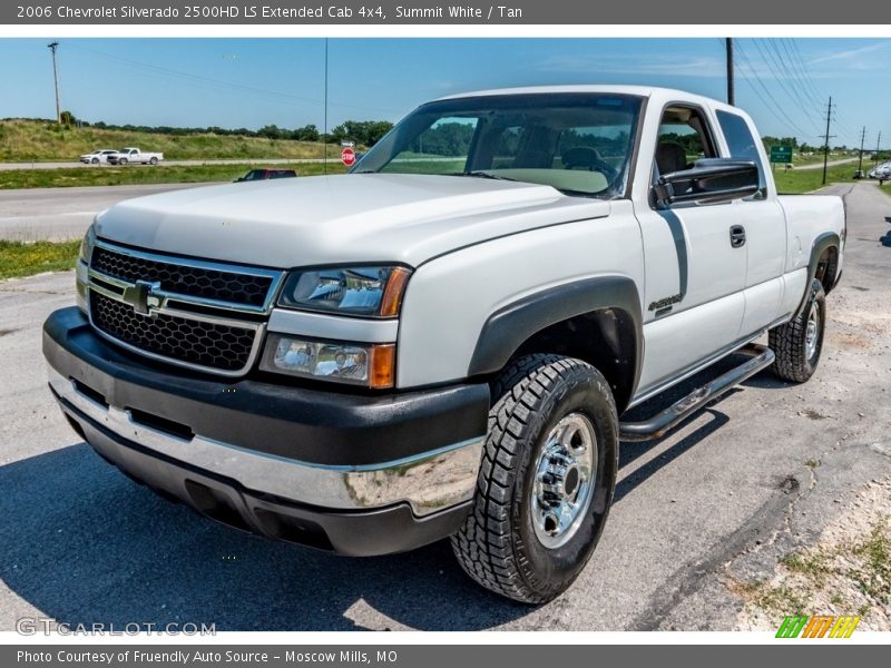 Summit White / Tan 2006 Chevrolet Silverado 2500HD LS Extended Cab 4x4