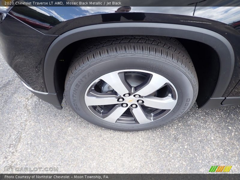 Mosaic Black Metallic / Jet Black 2020 Chevrolet Traverse LT AWD