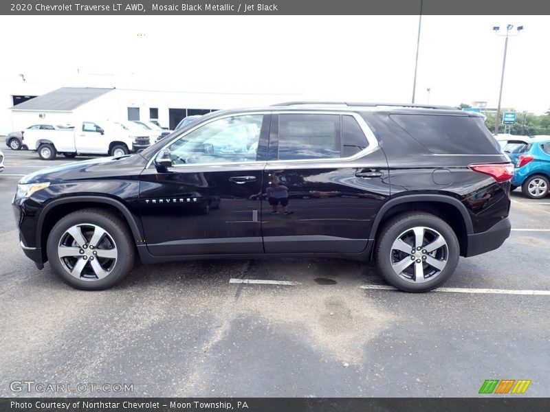Mosaic Black Metallic / Jet Black 2020 Chevrolet Traverse LT AWD