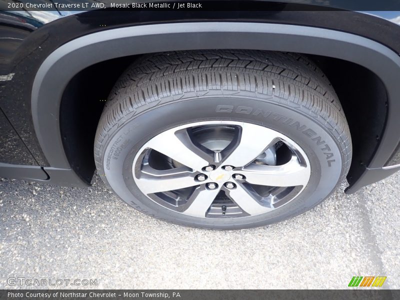 Mosaic Black Metallic / Jet Black 2020 Chevrolet Traverse LT AWD