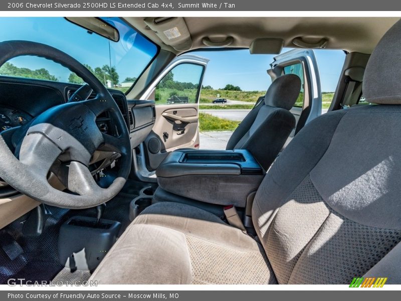 Summit White / Tan 2006 Chevrolet Silverado 2500HD LS Extended Cab 4x4