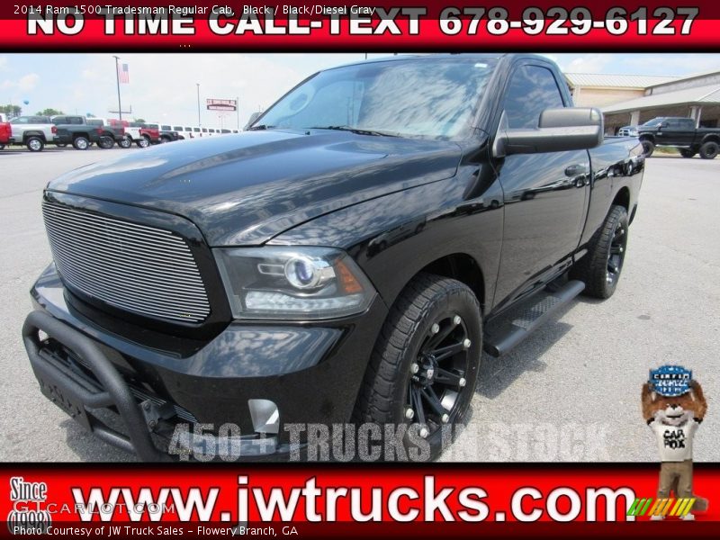 Black / Black/Diesel Gray 2014 Ram 1500 Tradesman Regular Cab