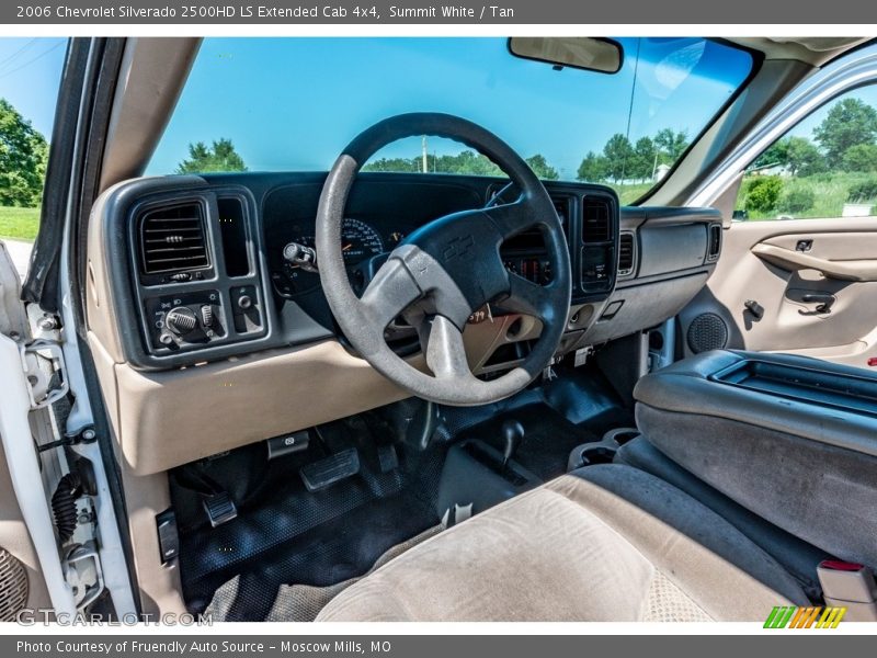 Summit White / Tan 2006 Chevrolet Silverado 2500HD LS Extended Cab 4x4