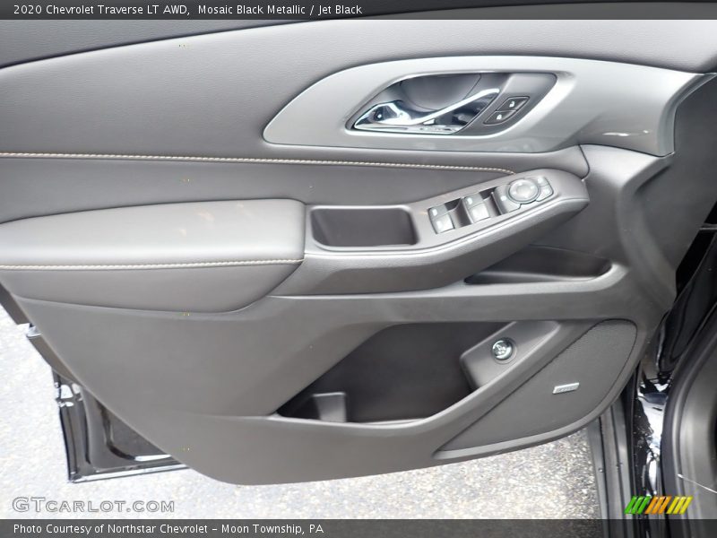 Mosaic Black Metallic / Jet Black 2020 Chevrolet Traverse LT AWD
