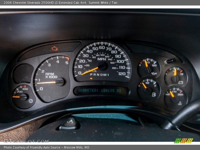 Summit White / Tan 2006 Chevrolet Silverado 2500HD LS Extended Cab 4x4