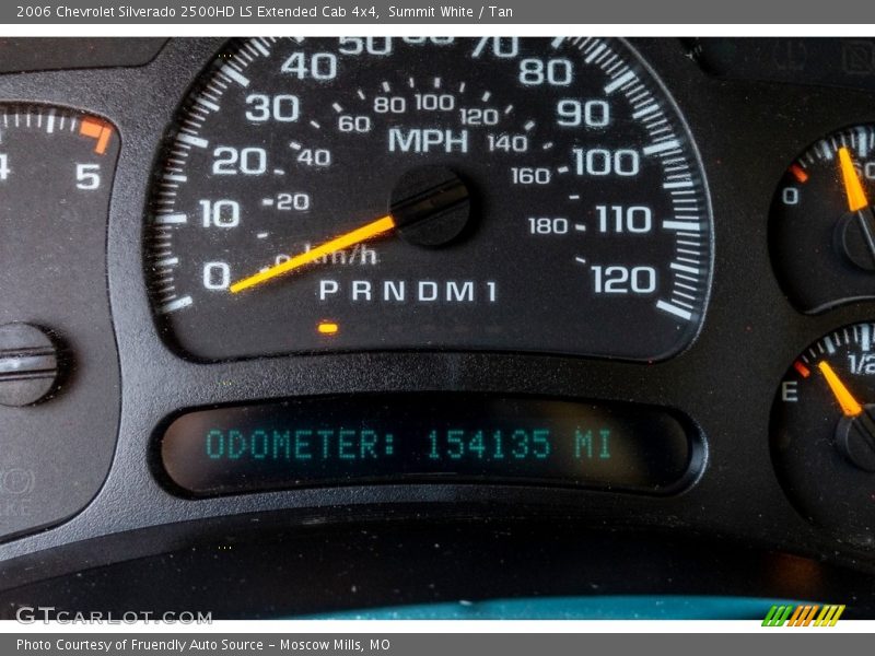 Summit White / Tan 2006 Chevrolet Silverado 2500HD LS Extended Cab 4x4