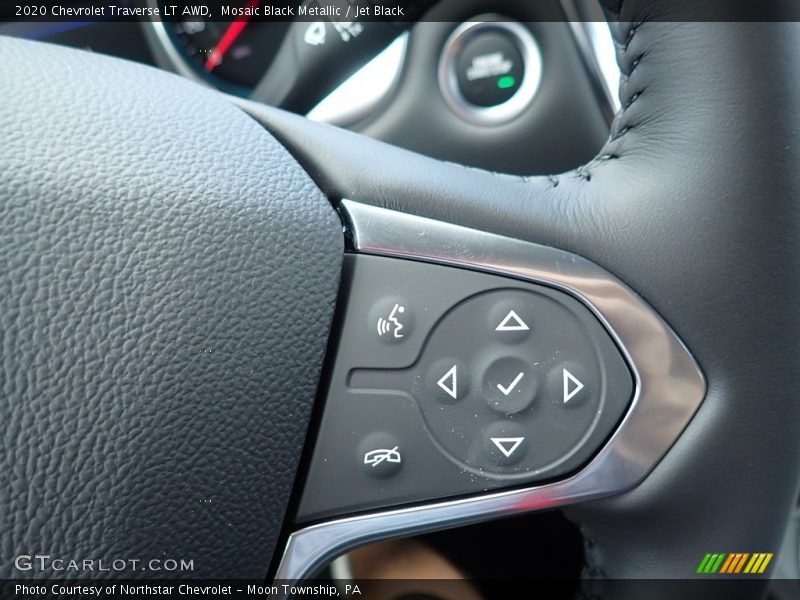 Mosaic Black Metallic / Jet Black 2020 Chevrolet Traverse LT AWD