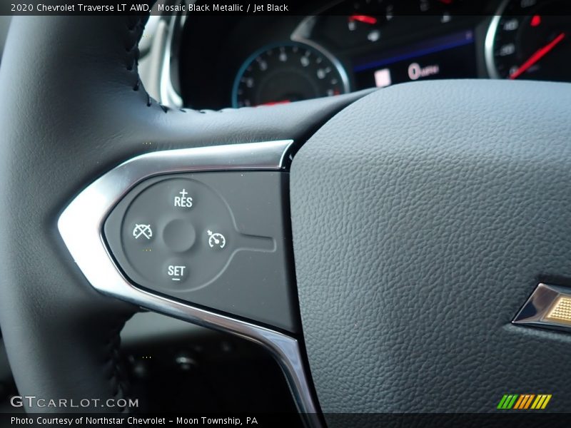 Mosaic Black Metallic / Jet Black 2020 Chevrolet Traverse LT AWD