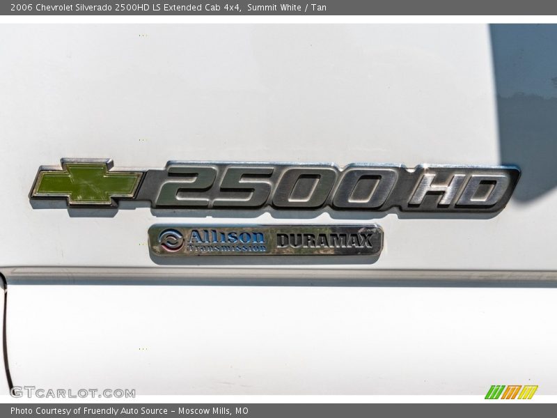 Summit White / Tan 2006 Chevrolet Silverado 2500HD LS Extended Cab 4x4