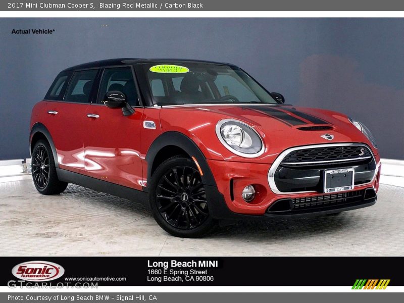 Blazing Red Metallic / Carbon Black 2017 Mini Clubman Cooper S
