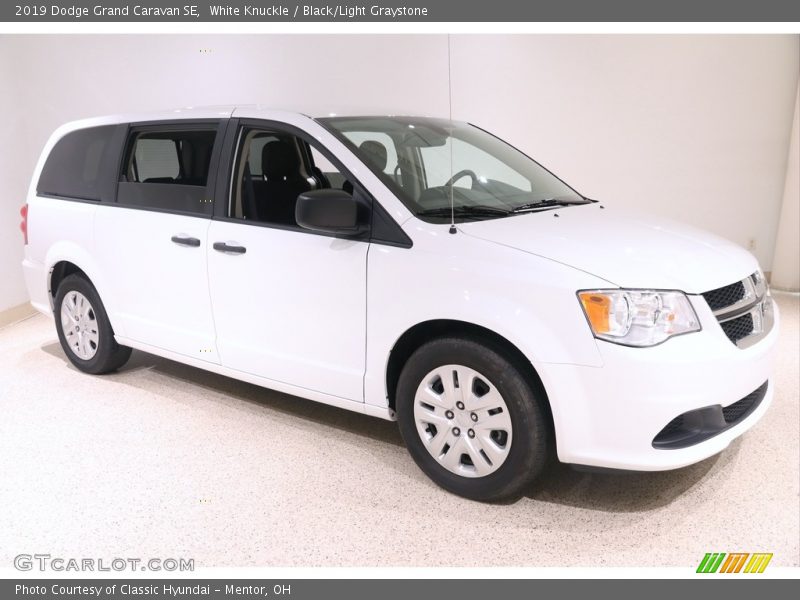 White Knuckle / Black/Light Graystone 2019 Dodge Grand Caravan SE