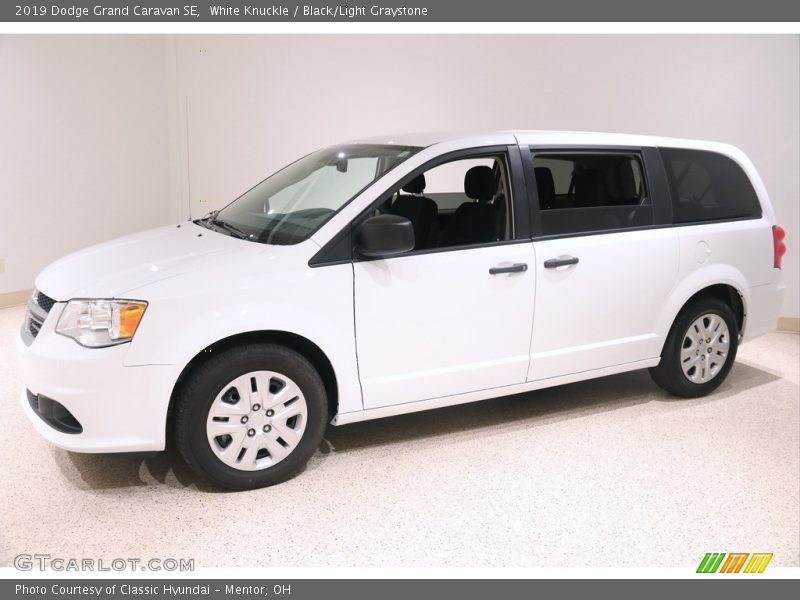 White Knuckle / Black/Light Graystone 2019 Dodge Grand Caravan SE