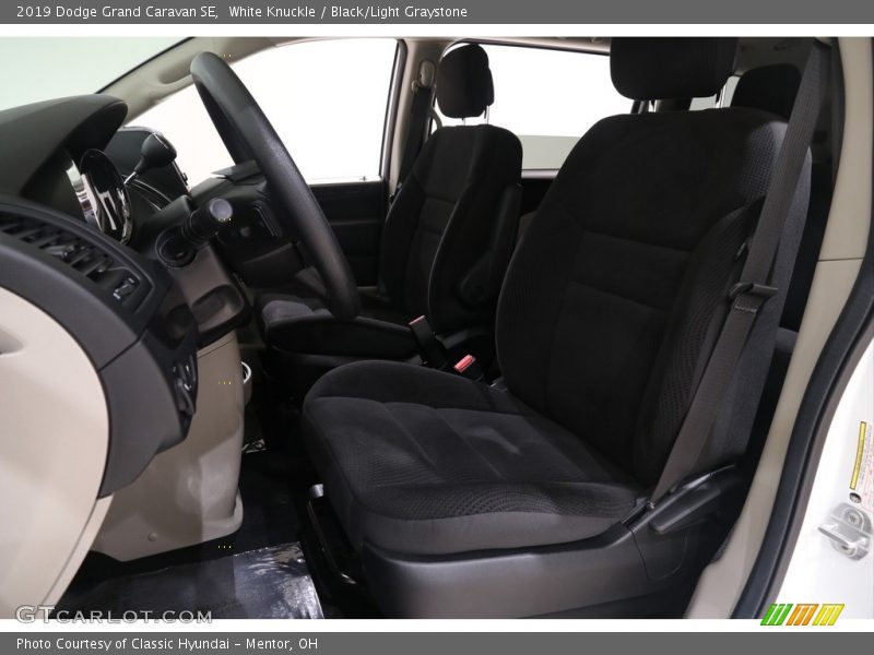 White Knuckle / Black/Light Graystone 2019 Dodge Grand Caravan SE