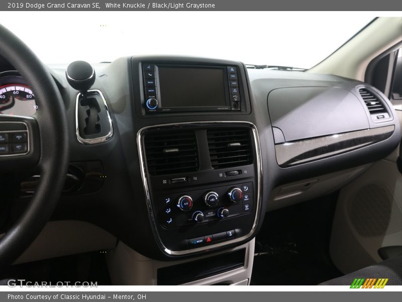White Knuckle / Black/Light Graystone 2019 Dodge Grand Caravan SE