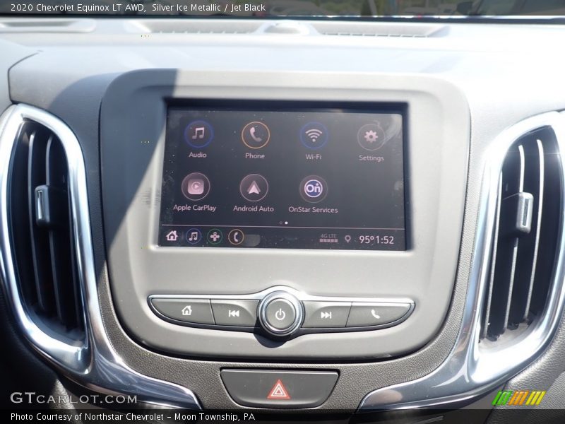 Silver Ice Metallic / Jet Black 2020 Chevrolet Equinox LT AWD
