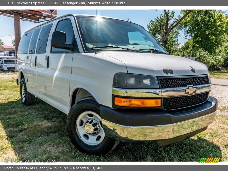 Summit White / Neutral 2011 Chevrolet Express LT 3500 Passenger Van