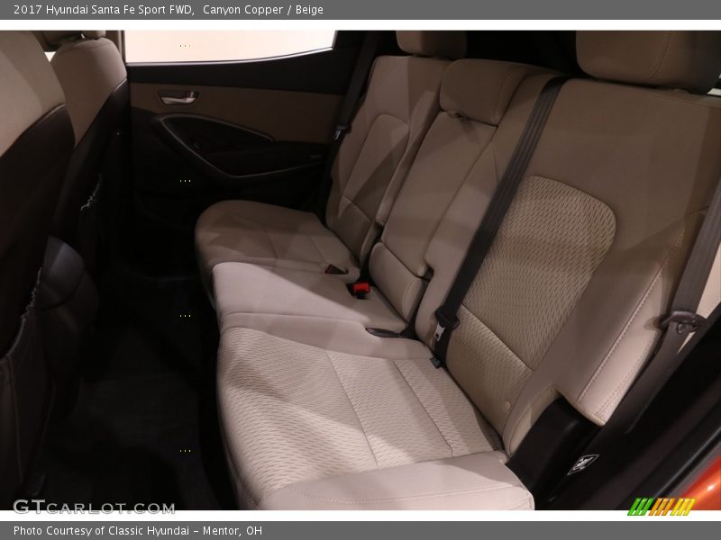 Canyon Copper / Beige 2017 Hyundai Santa Fe Sport FWD