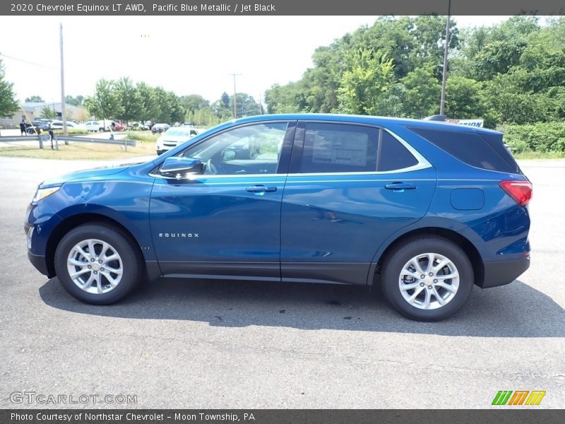Pacific Blue Metallic / Jet Black 2020 Chevrolet Equinox LT AWD