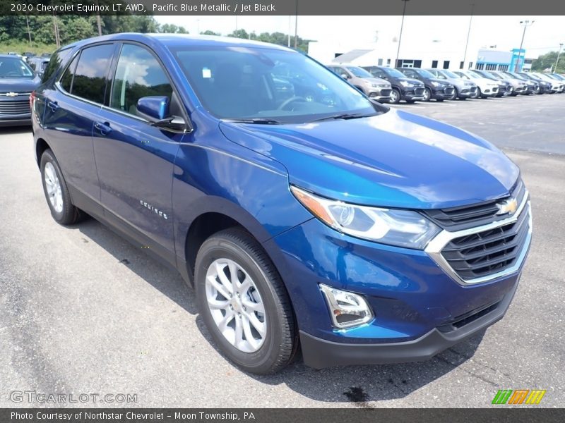 Pacific Blue Metallic / Jet Black 2020 Chevrolet Equinox LT AWD
