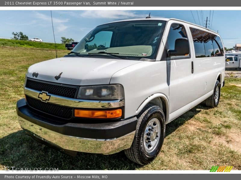 Summit White / Neutral 2011 Chevrolet Express LT 3500 Passenger Van