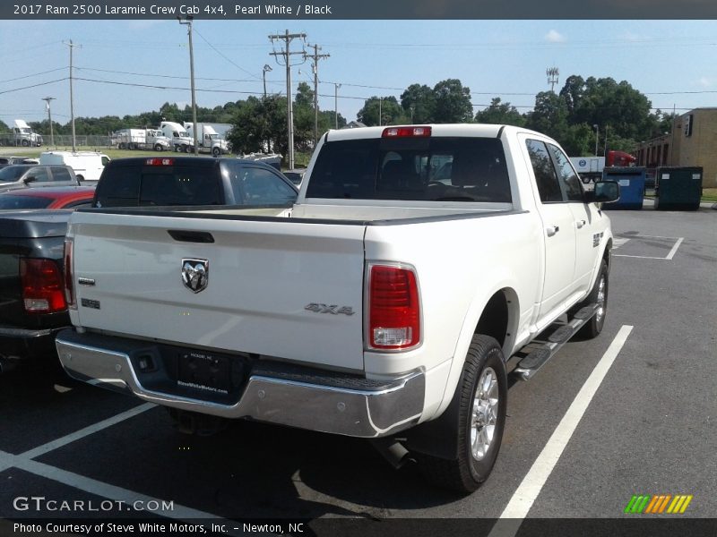 Pearl White / Black 2017 Ram 2500 Laramie Crew Cab 4x4
