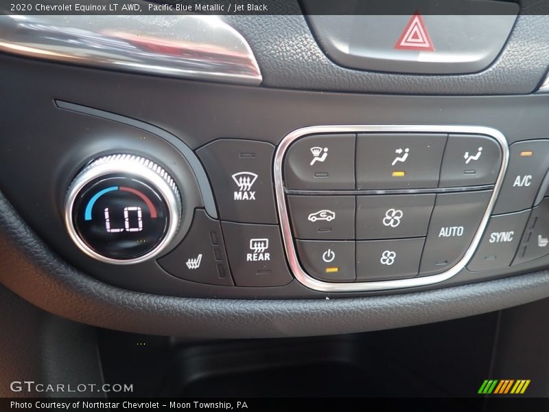 Pacific Blue Metallic / Jet Black 2020 Chevrolet Equinox LT AWD