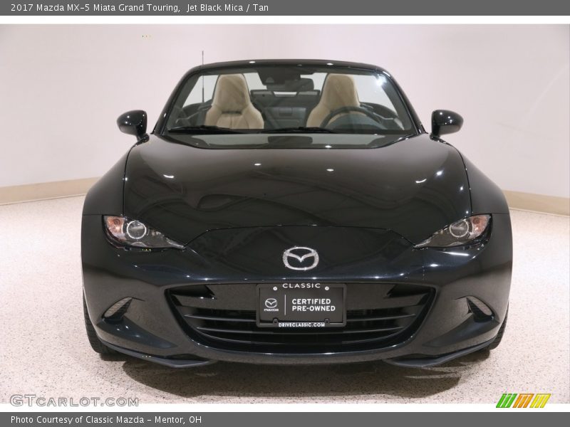 Jet Black Mica / Tan 2017 Mazda MX-5 Miata Grand Touring