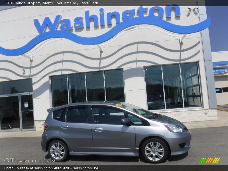 Storm Silver Metallic / Sport Black 2010 Honda Fit Sport