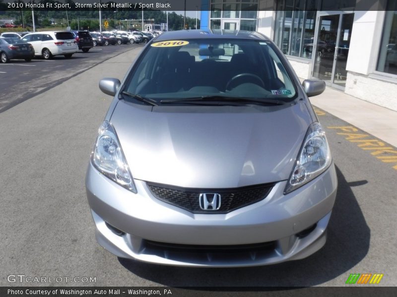 Storm Silver Metallic / Sport Black 2010 Honda Fit Sport