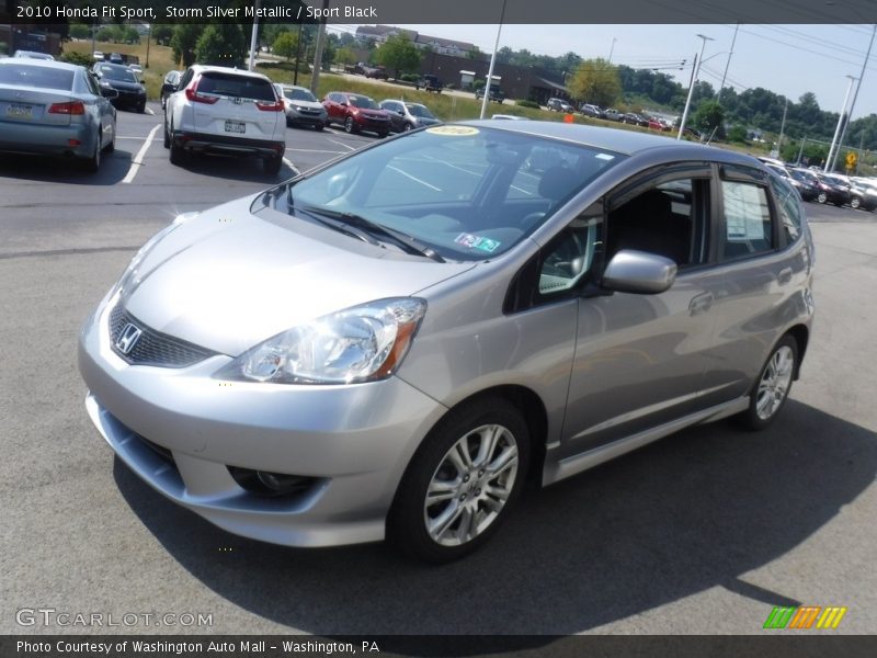 Storm Silver Metallic / Sport Black 2010 Honda Fit Sport