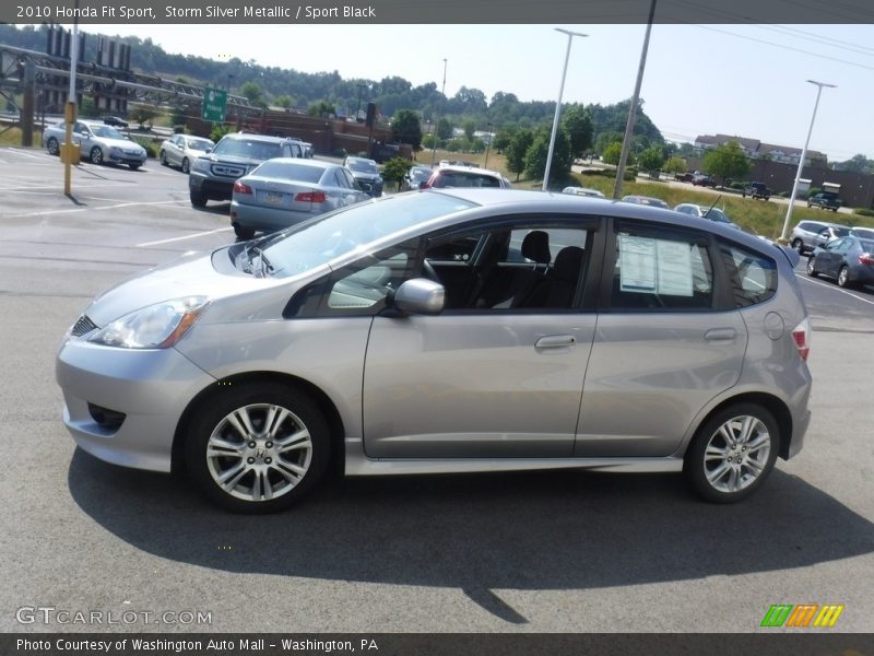 Storm Silver Metallic / Sport Black 2010 Honda Fit Sport