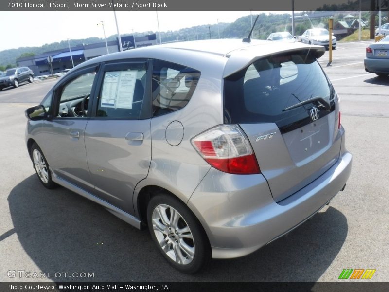 Storm Silver Metallic / Sport Black 2010 Honda Fit Sport
