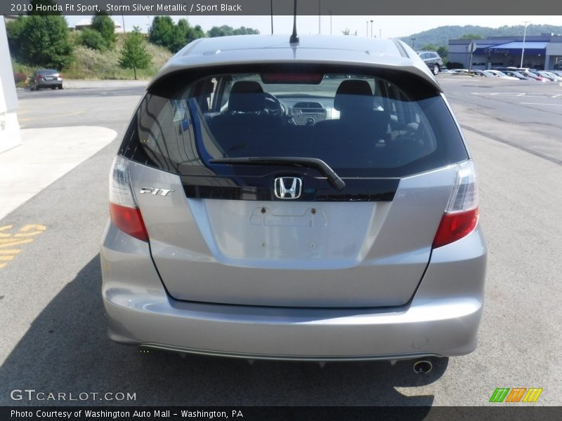 Storm Silver Metallic / Sport Black 2010 Honda Fit Sport