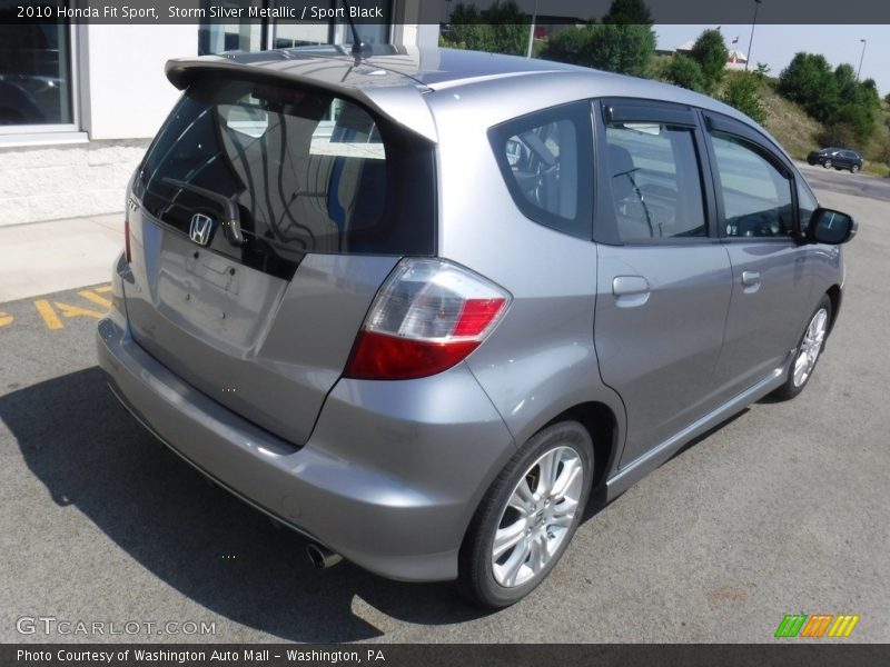 Storm Silver Metallic / Sport Black 2010 Honda Fit Sport