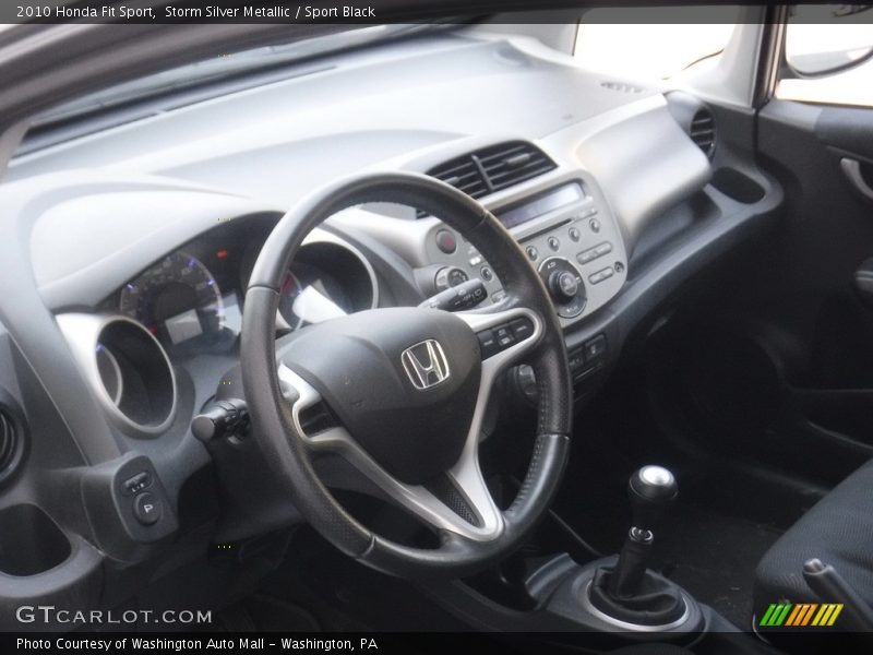 Storm Silver Metallic / Sport Black 2010 Honda Fit Sport