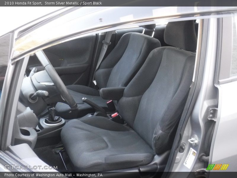 Storm Silver Metallic / Sport Black 2010 Honda Fit Sport