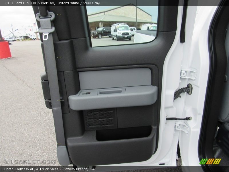 Oxford White / Steel Gray 2013 Ford F150 XL SuperCab