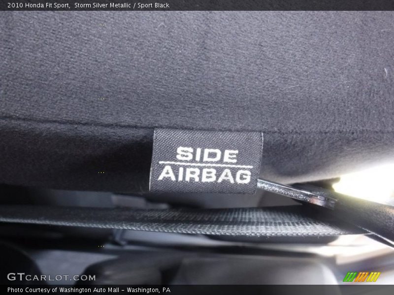 Storm Silver Metallic / Sport Black 2010 Honda Fit Sport